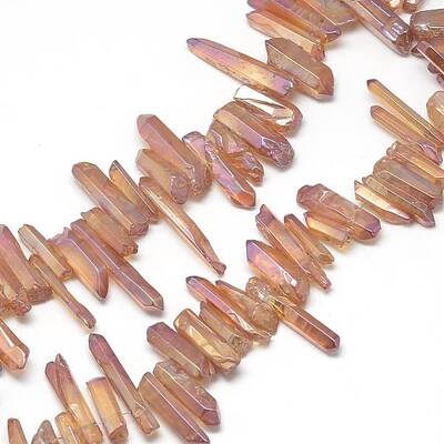 Natural Quartz Crystal Beads Strands