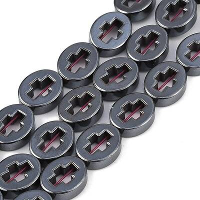 Synthetic Non-magnetic Hematite Beads Strands