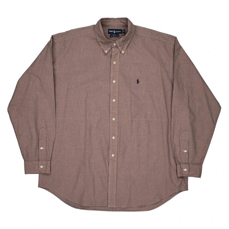 Blake Ralph Lauren Checked Shirt - XL Red Cotton
