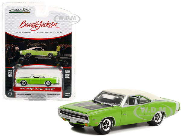 1970 Dodge Charger HEMI R/T Sublime Green with White Roof and White Tail Stripe (Lot 777) Barrett-Jackson Scottsdale Edition ...