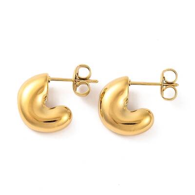 Ion Plating(IP) 304 Stainless Steel Stud Earrings