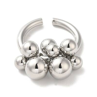 Brass Open Cuff Rings for Women