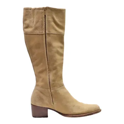 TIMBERLAND High Boots Cream Leather Womens UK 8