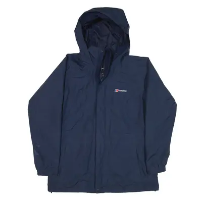 BERGHAUS Gore-tex Rain Coat Blue Womens UK 14