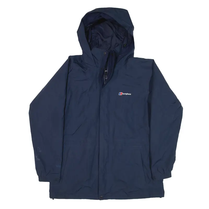 BERGHAUS Gore-tex Rain Coat Blue Womens UK 14