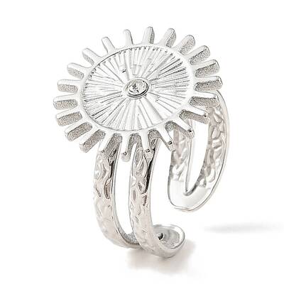 304 Stainless Steel Open Cuff Ring for Women