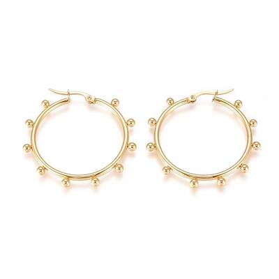 304 Stainless Steel Hoop Earrings