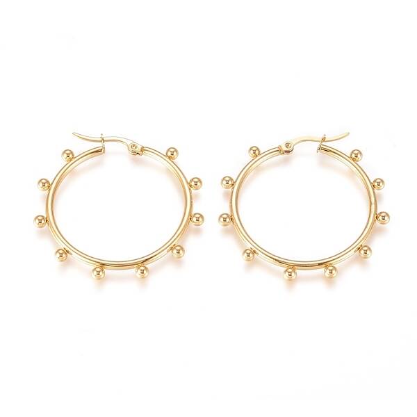 304 Stainless Steel Hoop Earrings