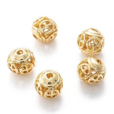 Alloy Hollow Beads