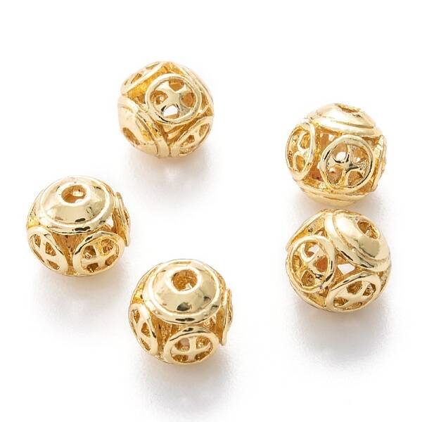 Alloy Hollow Beads