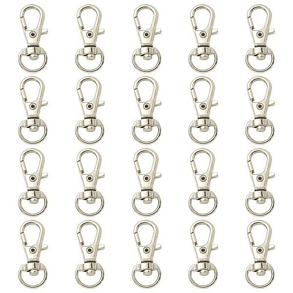 20Pcs Alloy Swivel Lobster Claw Clasps