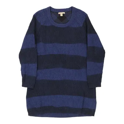 Burberry Brit Jumper Dress - Small Blue Wool Blend | Size: small