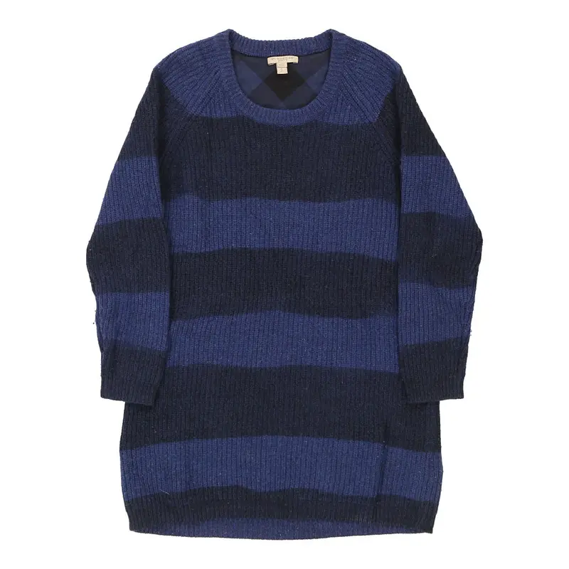 Burberry Brit Jumper Dress - Small Blue Wool Blend | Size: small