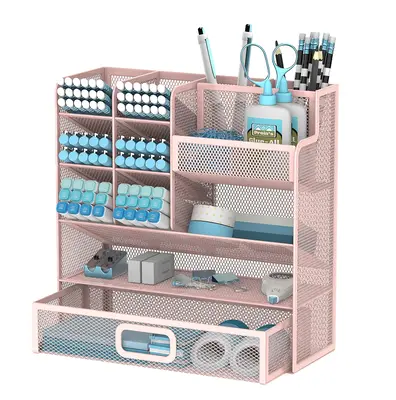 Desktop Organizer with Drawer β Multi-Functional Pen & Pencil Holder with a Cute Touch, Keeps Desk Tidy and Boosts Focus in...