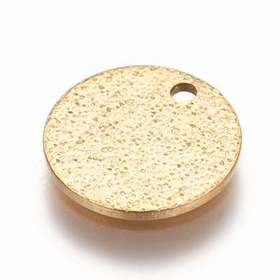 Ion Plating(IP) 304 Stainless Steel Textured Pendants