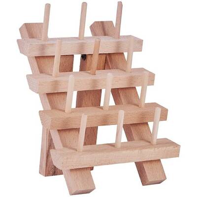 12 Spool/Cone Foldable Wooden Thread Rack Holder Sewing Embroidery Thread Holder Sewing Organizer for Sewing Embroidery