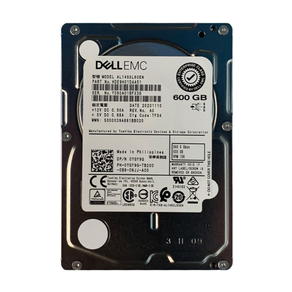 HDE9H01DAA51 Toshiba 600GB 15000RPM 6Gb/s SAS 2.5-inch Hard Drive