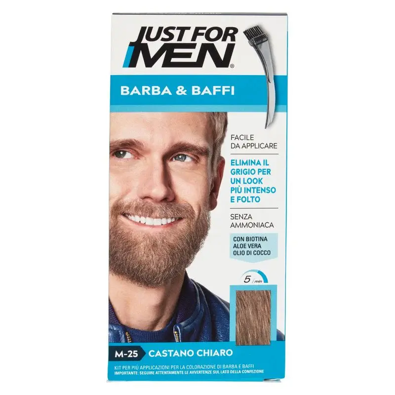 Just For Men Gel Colorante Per Barba E Baffi 35 Castano Medio