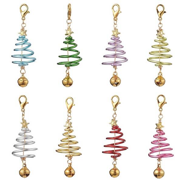 Christmas Tree Aluminum Wire Pendant Decoration
