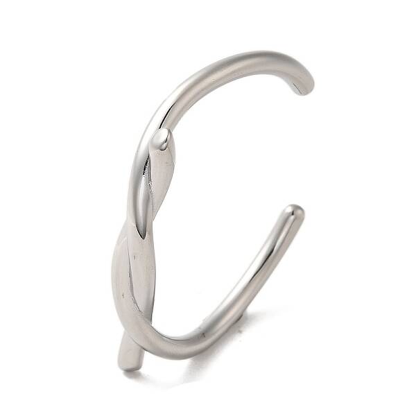 Non-Tarnish 304 Stainless Steel Wire Wrap Cuff Bangles