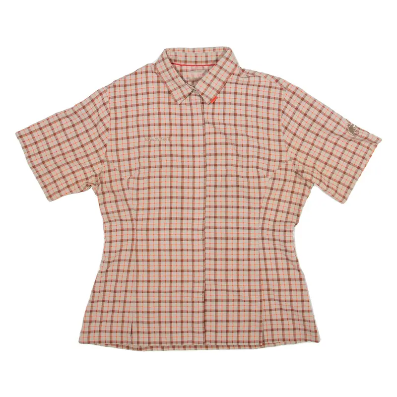 MAMMUT Womens Shirt Orange Check L