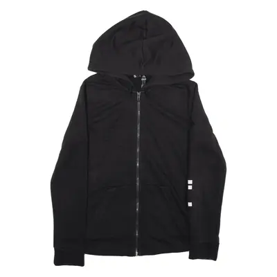 ADIDAS Hoodie Black Full Zip Womens S