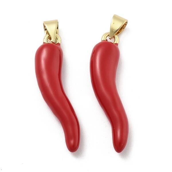 Brass Enamel Pendants