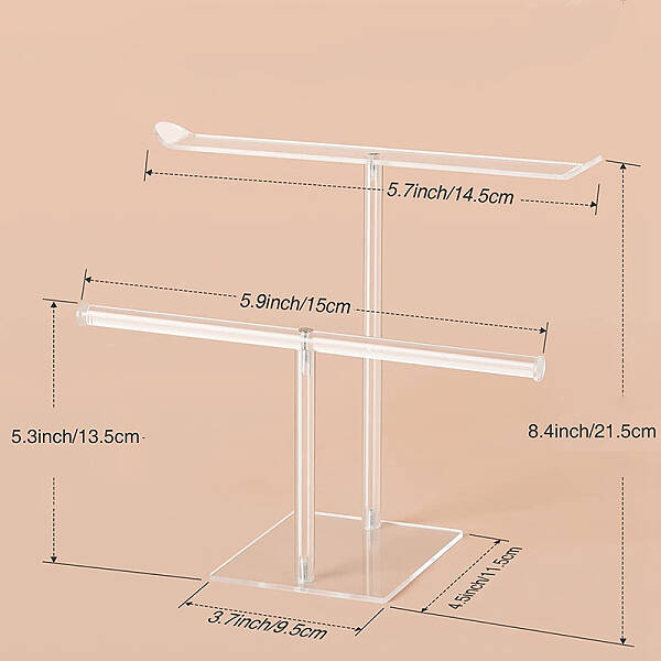 2-Tier Acrylic Headband Holders