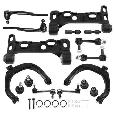 YITAMOTOR® Front Upper & Front Lower Control Arm Kit 2004-2007 Buick Rainier, 2004-2007 Chevy Trailblazer (EXT), 2004-2008 G...