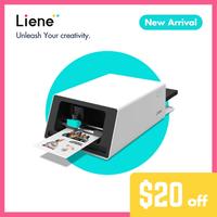Liene PixCut S1 Photo Sticker Printer & Cutting Machine - All-in-One Sticker Maker Machine for DIY Crafts, Custom Labels & Pe...