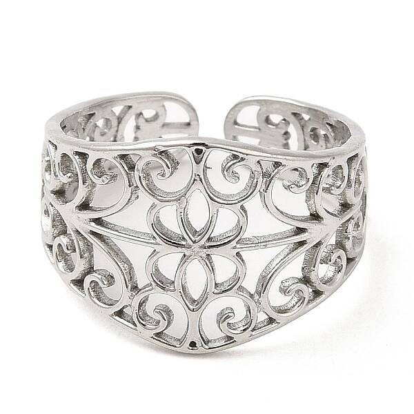 Non-Tarnish 304 Stainless Steel Open Cuff Rings