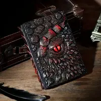 Dragon Journal Dragon Enthusiasts 3D Embossed Journal- Handcrafted Resin Dragon Eye Design, Unruled Blank Pages for Dnd Adven...