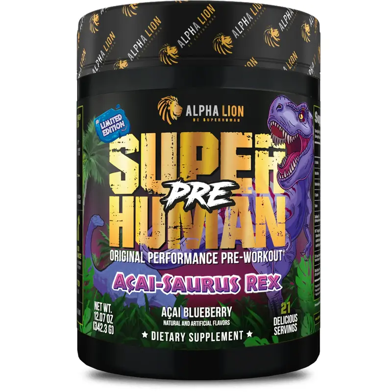 Alpha Lion SUPERHUMAN PRE - Pre Workout Powder with Beta Alanine, L-Taurine & Tri-Source Caffeine for Sustained Energy & Focu...