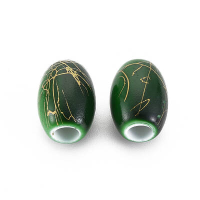 Baking Paint Opaque European Acrylic Beads
