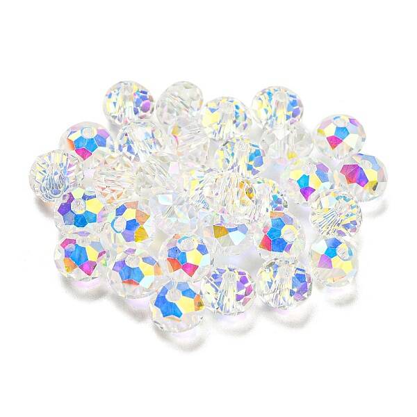 Transparent Electroplate Glass Beads