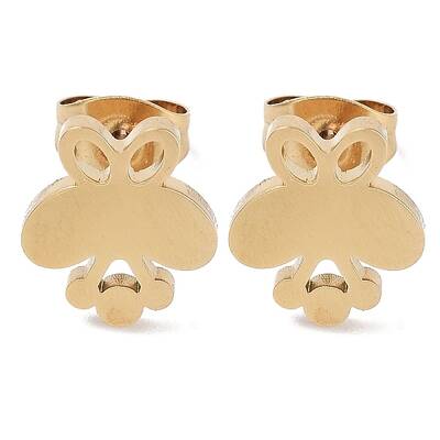PVD Vacuum Plating 304 Stainless Steel Stud Earrings for Women