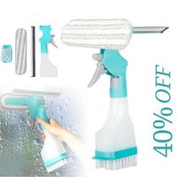 Portable household Cleaning essessential 4 in 1 Multifunctional Portable Car Glass Cleaner Window Cleaning Kit Wiper, Scraper...