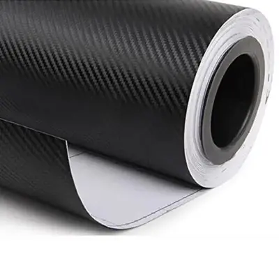 3D DIY Car Decorative Interior Sticker, 3D Carbon Fiber Vinyl Car DIY Wrap Sheet Roll Film Sticker Decal - Red Color 152X30cm...