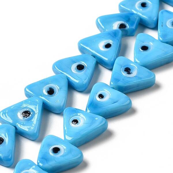 Evil Eye Handmade Lampwork Beads Strands