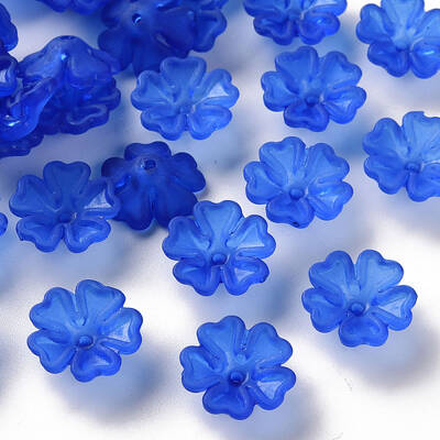 Transparent Frosted Acrylic Bead Caps