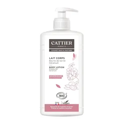 Cattier Organic Shea Butter and Geranium Nourishing Body Milk 500ml