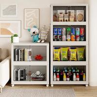 ONAIL Foldable Storage Bins 128QT with Lid, Magnetic Doors & Lockable Wheels, Stackable storage Boxes for Living Room, Office...