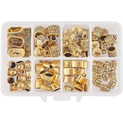 Alloy Tibetan Style Cord Ends