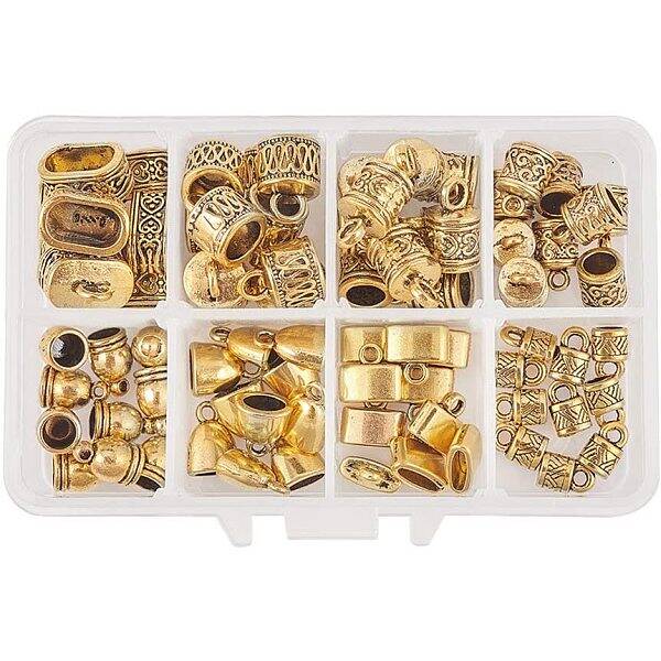 Alloy Tibetan Style Cord Ends