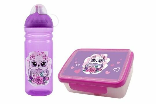 Set R&b Owl 0.7 L - Food Containers Design Purple