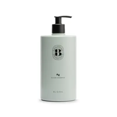 Hair shampoo Bjork Ag Silver for the neutralization of yellow tones 750 ml