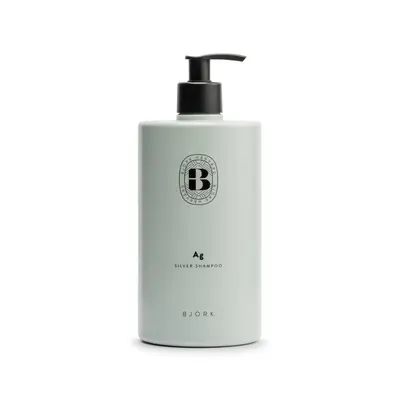 Hair shampoo Bjork Ag Silver for the neutralization of yellow tones 750 ml
