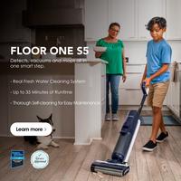 Tineco FLOOR ONE S5 Smart Cordless Wet-Dry Vacuum Cleaner and Mop for Hard Floors, Digital Display, Long Run Time, Great for ...