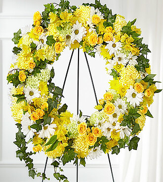 Golden Remembrance Wreath