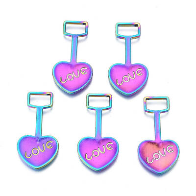 Rainbow Color Alloy Pendants